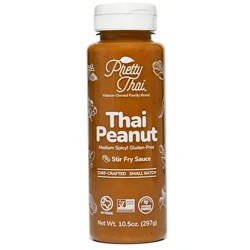 Pretty Thai Gluten-Free Medium Spicy! Thai Peanut Stir Fry Sauce 10.5 oz