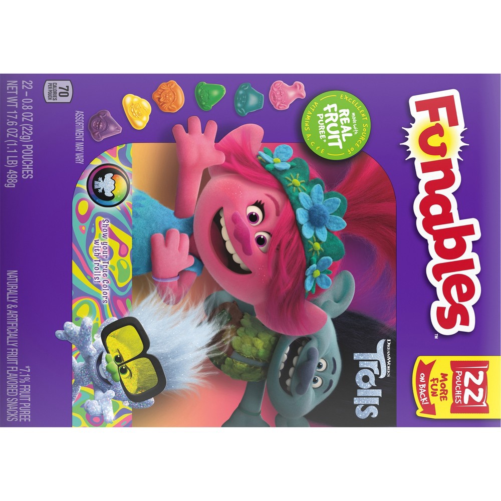 Funables Trolls Fruit Snacks - 17.6oz/22ct 22 ct; 17.6 oz | Shipt