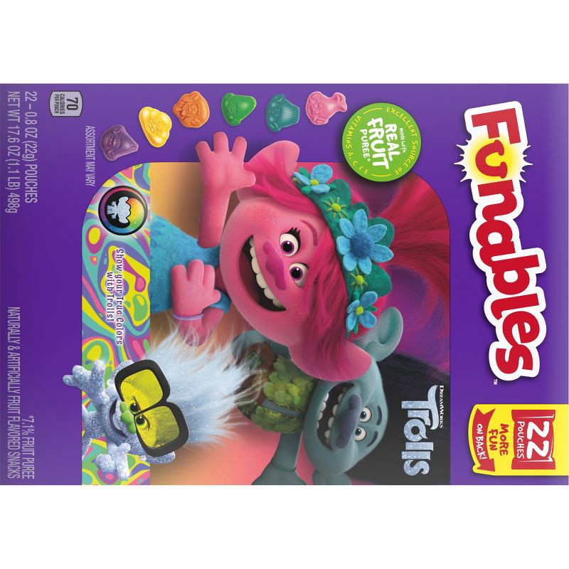 Funables Trolls Fruit Snacks - 17.6oz/22ct 22 ct; 17.6 oz | Shipt