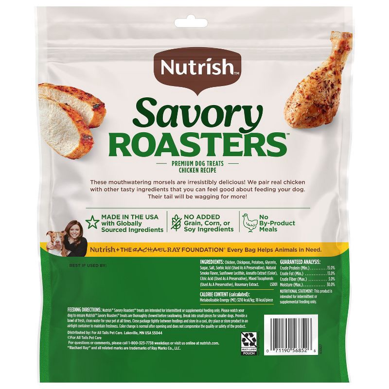 slide 4 of 12, Nutrish Savory Roasters Grain Free Chewy Chicken Dog Treats - 30oz, 30 oz