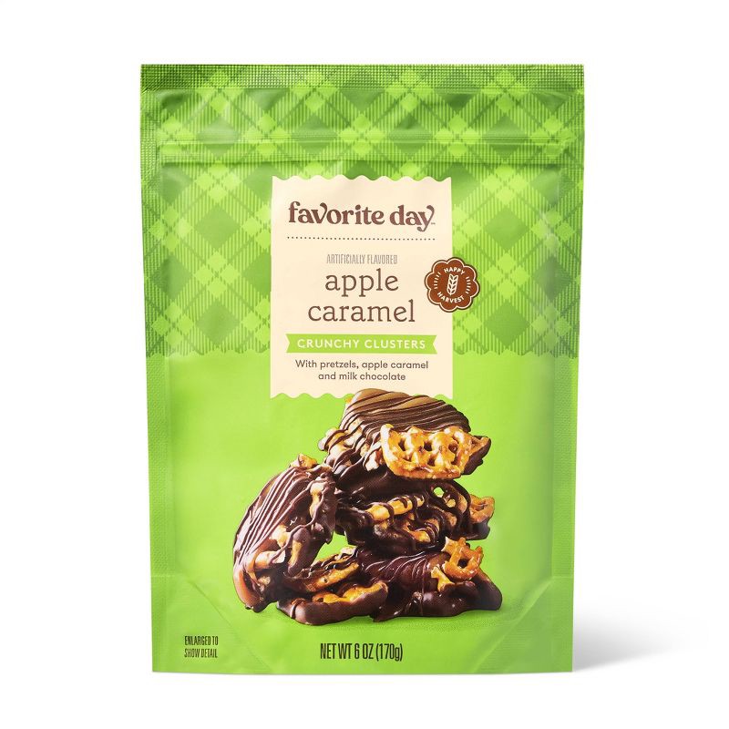 slide 1 of 3, Fall Harvest Apple Caramel Pretzel Crunchers - 6oz - Favorite Day™Fall Harvest Apple Caramel Pretzel Crunchers - 6oz - Favorite Day™, 6 oz