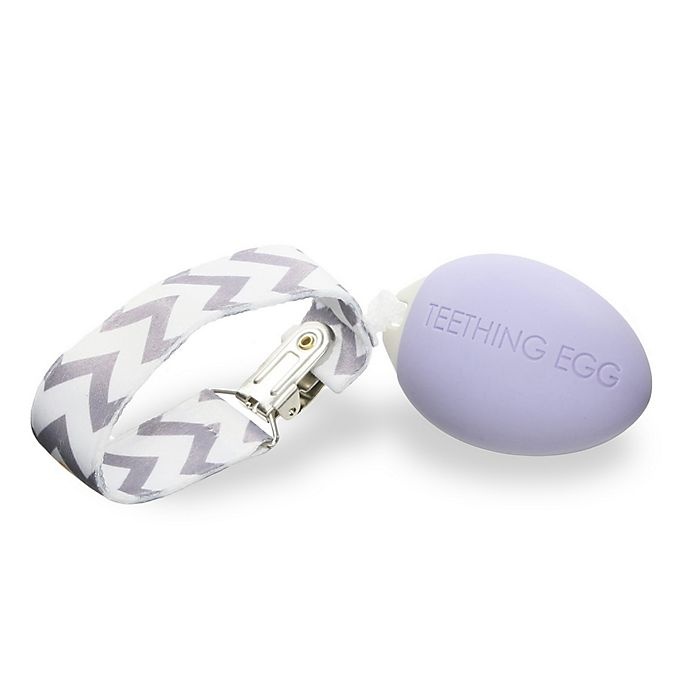 slide 1 of 4, The Teething Egg Teether - Lavender, 1 ct