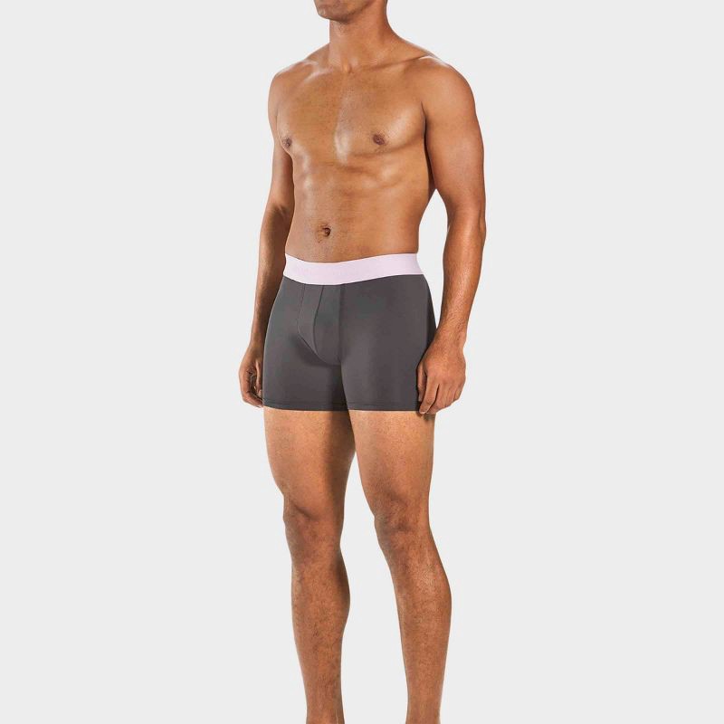 slide 7 of 11, Pair of Thieves Men's Hustle Tie-Dye Boxer Briefs 2pk - Pink/Gray M: Lightweight Knit, Full Waistband Elastic, 2 ct