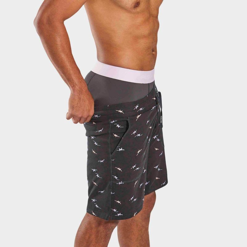 slide 11 of 11, Pair of Thieves Men's Hustle Tie-Dye Boxer Briefs 2pk - Pink/Gray L: Nylon Spandex Knit, Abstract Pattern, 2 ct