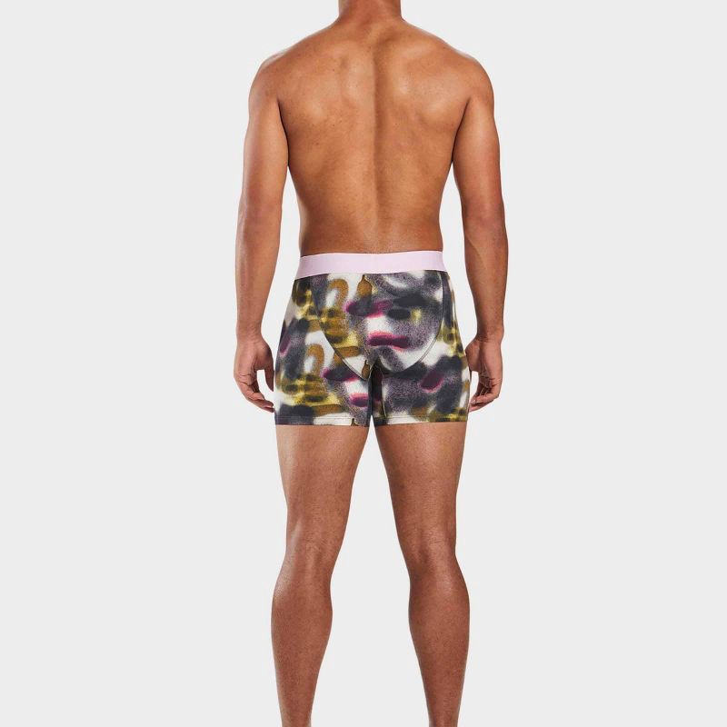 slide 6 of 11, Pair of Thieves Men's Hustle Tie-Dye Boxer Briefs 2pk - Pink/Gray XL: Lightweight Knit, Full Waistband Elastic, Machine Washable, 2 ct