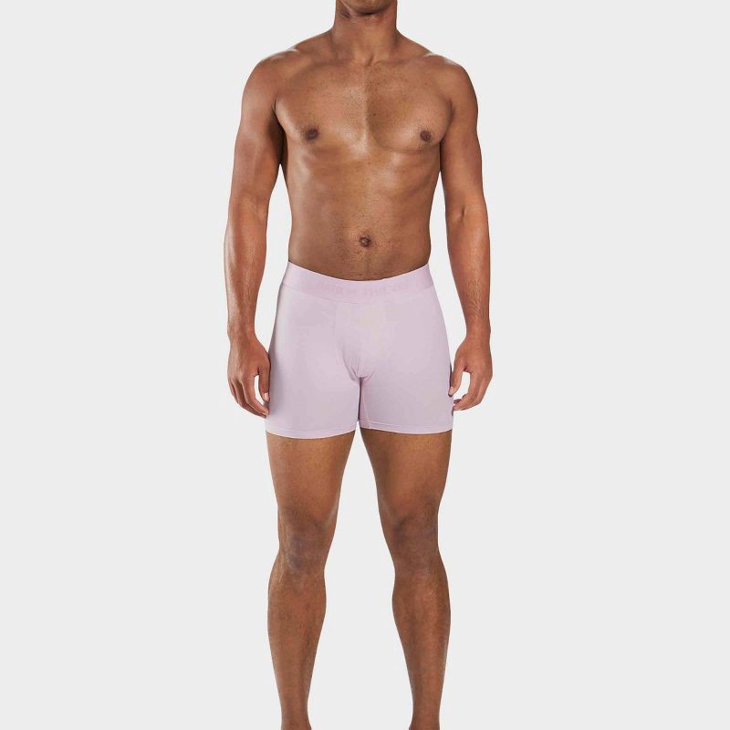 slide 7 of 10, Pair of Thieves Men's Hustle Boxer Briefs 2pk - Navy/Lavender S: Lightweight Knit, Full Waistband Elastic, 2 ct