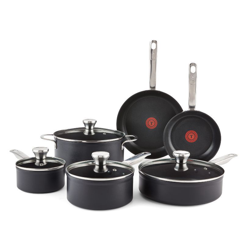 T-fal Platinum Endurance 14pc Stainless Steel Cookware Set 32406067264