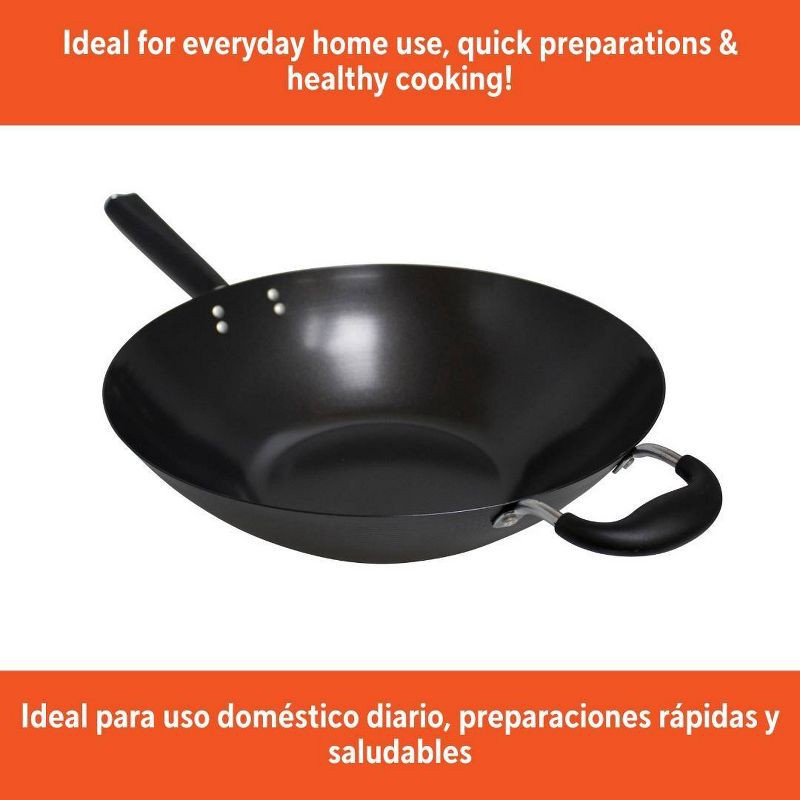slide 6 of 6, IMUSA 14" Coated Wok with Bakelite Handle, 1 ct
