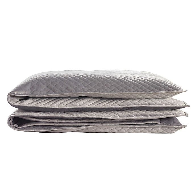 slide 2 of 5, BlanQuil Quilted Weighted Blanket - Grey, 15 lb