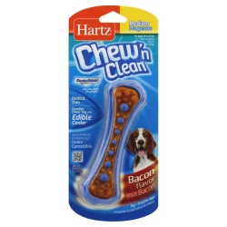 Hartz Toy + Treat for Dogs, Medium, Bacon Flavor