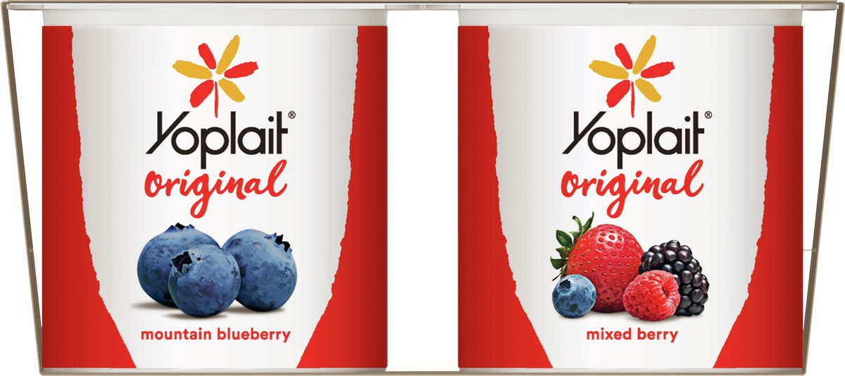 slide 8 of 9, Yoplait Original Strawberry and Mixed Berry Low Fat Yogurt, 8 ct; 6 oz