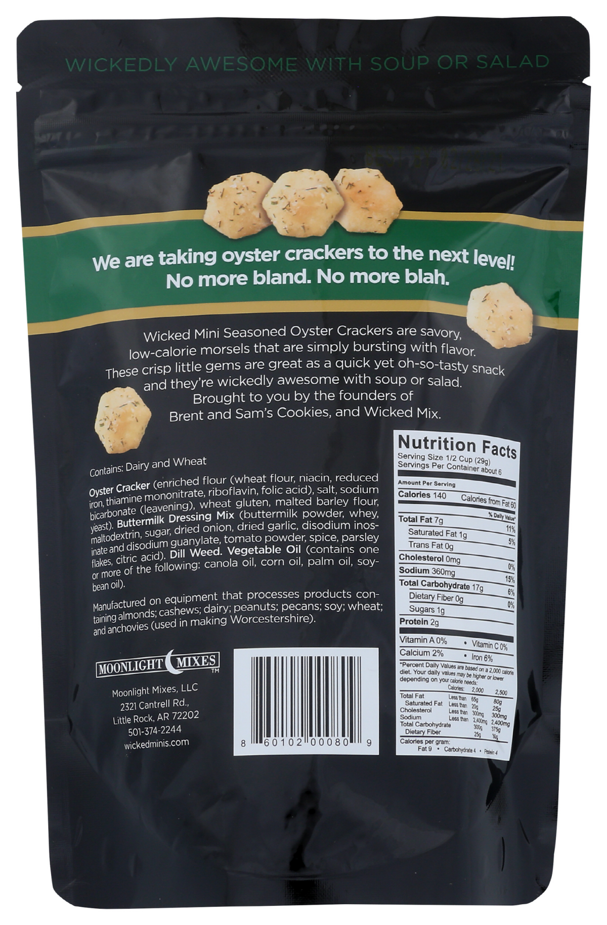 slide 2 of 2, Wicked Minis Seasoned Garden Dill Snacking Crackers 6 oz, 6 oz