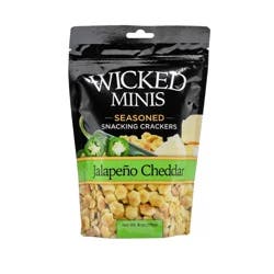 Wicked Minis Seasoned Jalapeno Cheddar Snacking Crackers 6 oz