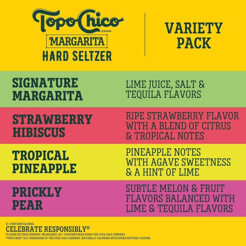 slide 3 of 8, Topo Chico Hard Seltzer Topo Chico Margarita Seltzer Cans - 12pk/12 fl oz Cans, 12 ct; 12 fl oz