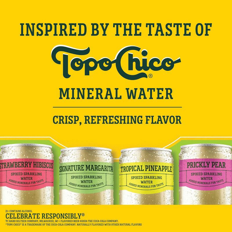 slide 5 of 8, Topo Chico Hard Seltzer Topo Chico Margarita Seltzer Cans - 12pk/12 fl oz Cans, 12 ct; 12 fl oz