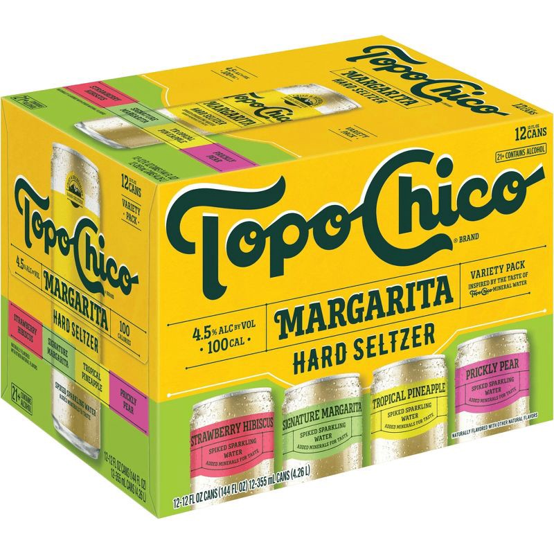 slide 1 of 8, Topo Chico Hard Seltzer Topo Chico Margarita Seltzer Cans - 12pk/12 fl oz Cans, 12 ct; 12 fl oz