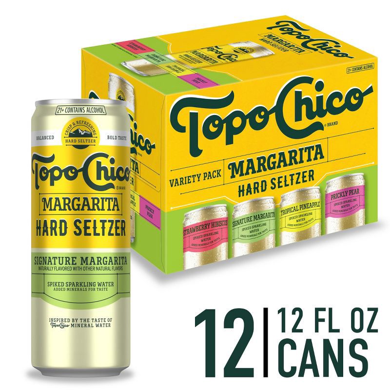 slide 1 of 8, Topo Chico Hard Seltzer Topo Chico Margarita Seltzer Cans - 12pk/12 fl oz Cans, 12 ct; 12 fl oz