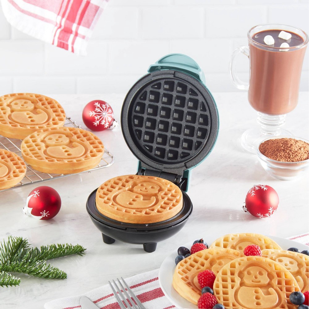 Dash Snowman Mini Waffle Maker - Blue : Target