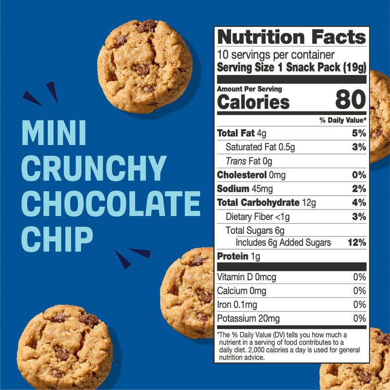 slide 6 of 10, Partake Crunchy Mini Chocolate Chip Cookie Snack Packs - 6.7oz/10ct, 6.7 oz, 10 ct