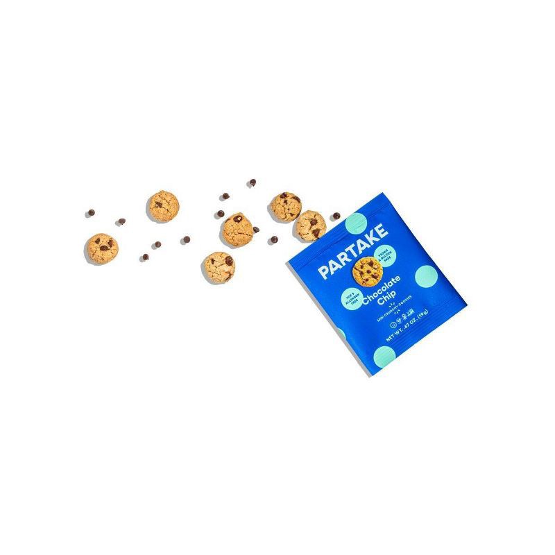 slide 8 of 8, Partake Crunchy Mini Chocolate Chip Cookie Snack Packs - 6.7oz/10ct, 6.7 oz, 10 ct