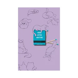 Simon & Schuster Burn After Writing (Purple with Cats) - by Sharon Jones (Paperback)