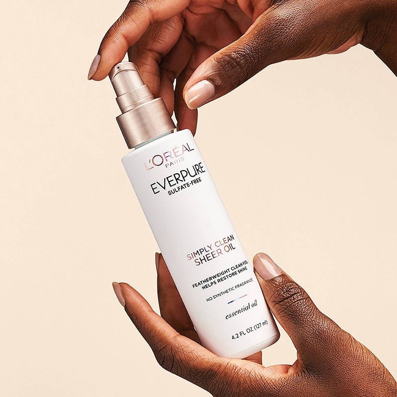 slide 3 of 7, L'Oreal Paris EverPure Simply Clean Sheer Oil Hair Treatment - 4.2 fl oz, 4.2 fl oz