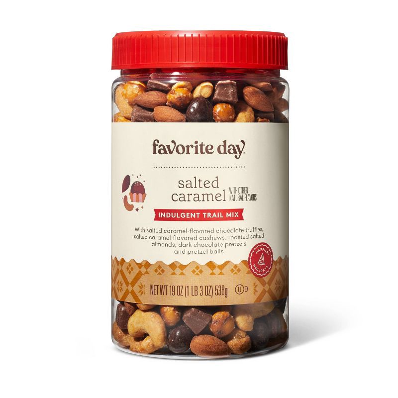 slide 1 of 3, Christmas Salted Caramel Indulgent Trail Mix - 19oz - Favorite Day™, 19 oz