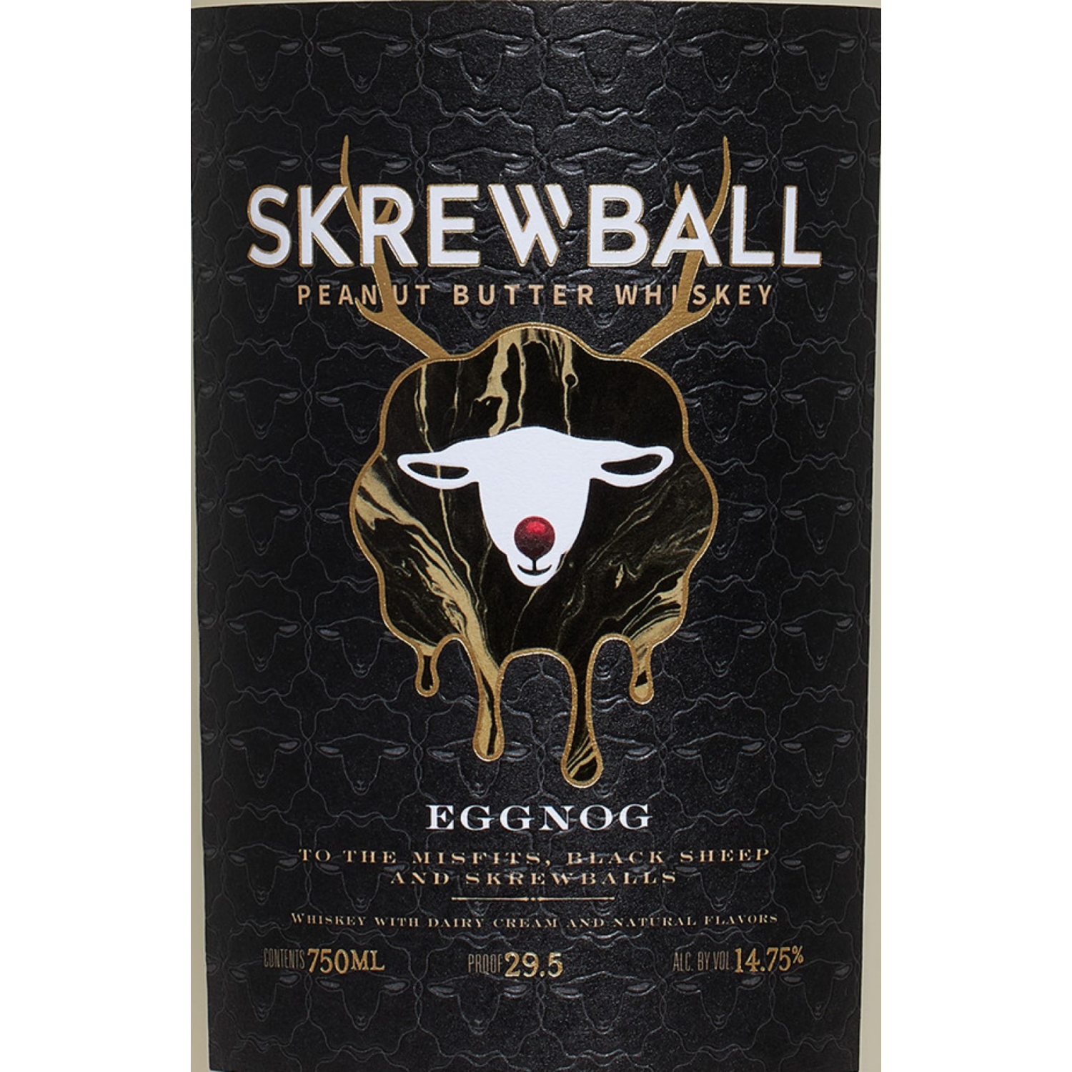 slide 2 of 2, Skrewball Eggnog Flavored Whiskey, 750 mL Bottle, 14.75% ABV, 750 ml