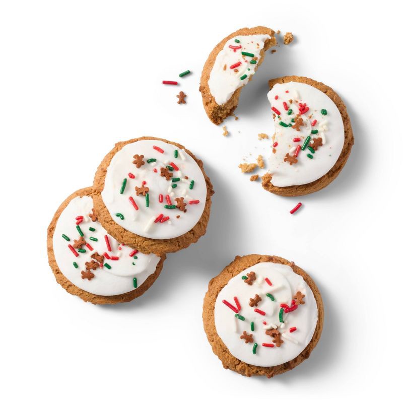 slide 3 of 3, Christmas Gingerbread Frosted Cookies - 13.5oz/10ct - Favorite Day™, 10 ct; 13.5 oz