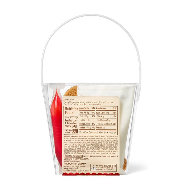 slide 2 of 4, Christmas Gingerbread Cookie Kit - 7.5oz/4ct - Favorite Day™, 4 ct; 7.5 oz