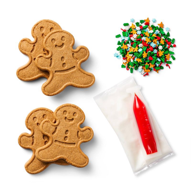slide 3 of 4, Christmas Gingerbread Cookie Kit - 7.5oz/4ct - Favorite Day™, 4 ct; 7.5 oz