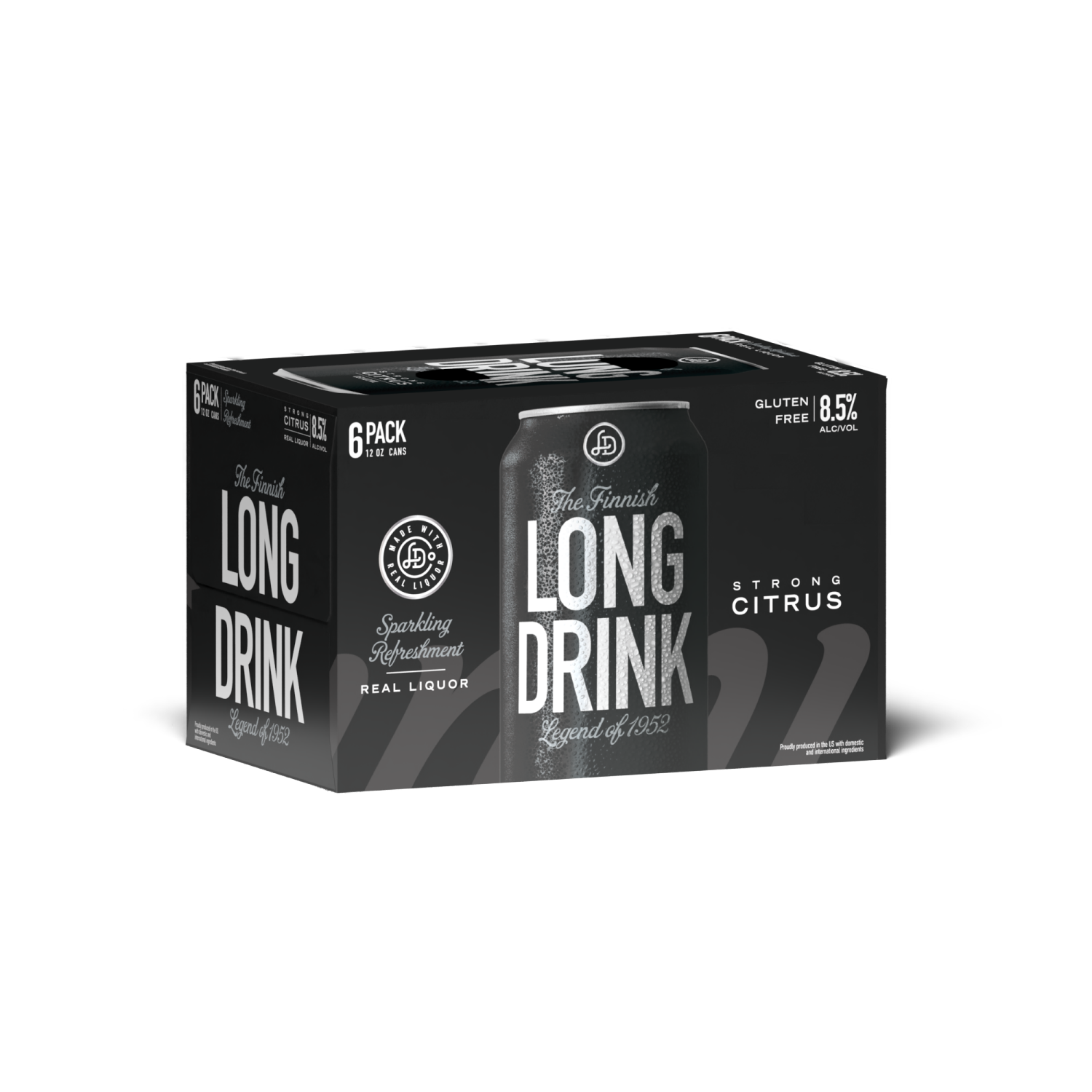 slide 1 of 1, The Finnish Long Drink Long Drink Strong Citrus Gin 6 - 12 fl oz Cans, 6 ct; 12 oz