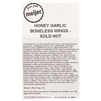 slide 3 of 5, Fresh from Meijer Boneless Honey Garlic Chicken Wings, Sold Hot, per lb