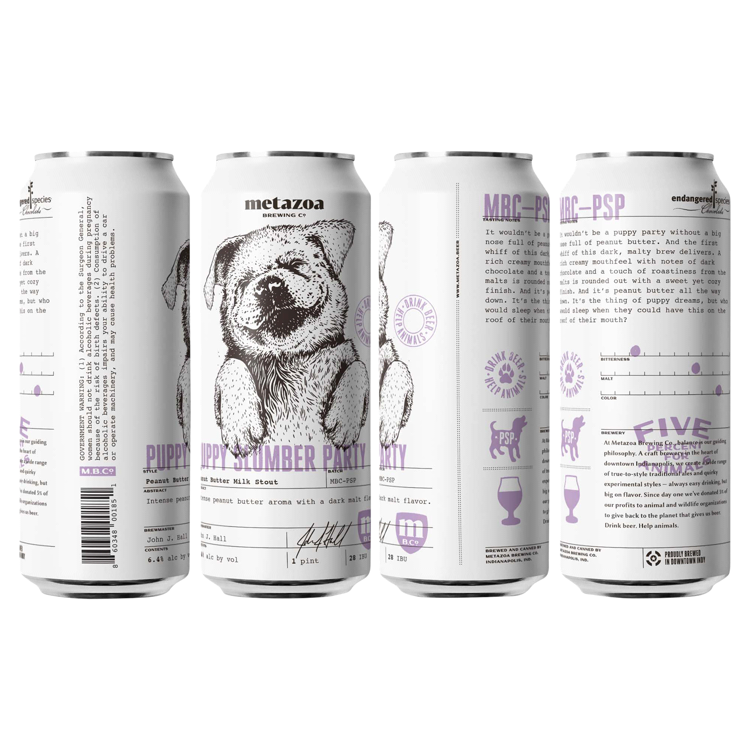 slide 3 of 3, Metazoa Puppy Slumber Party, 4 ct; 16 oz