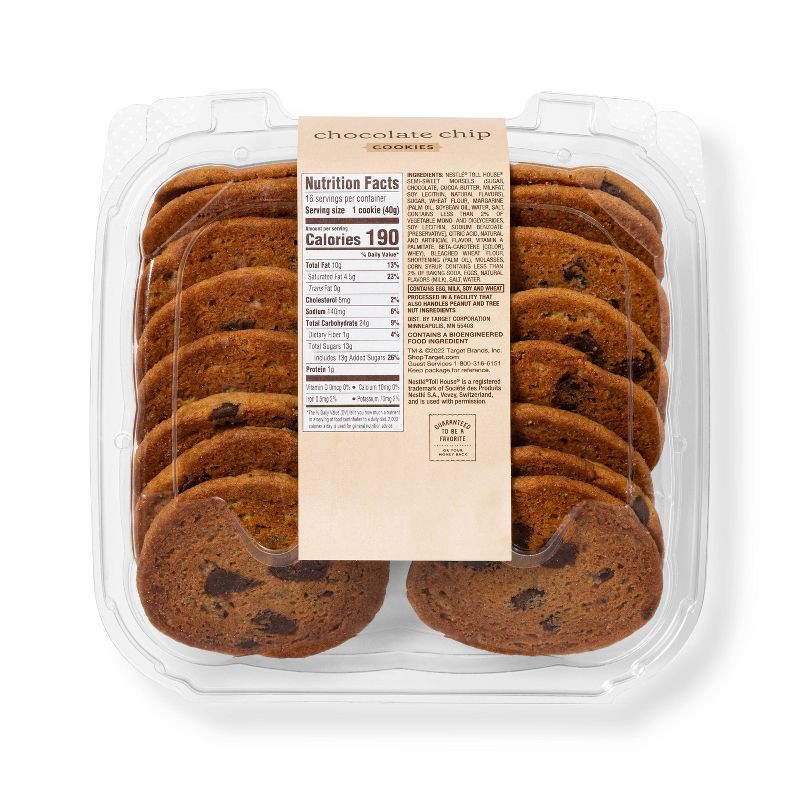 slide 2 of 4, Chocolate Chip Cookies - 16ct/22.4oz - Favorite Day™, 16 ct; 22.4 oz