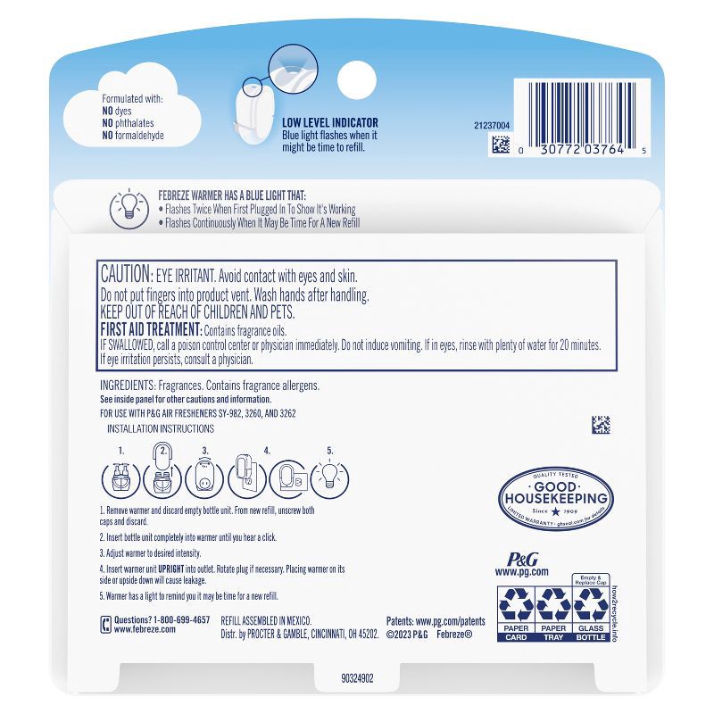 slide 13 of 13, Febreze Kitchen Fade Defy Plug Air Freshener - Fresh Lemon - 2pk, 2 ct