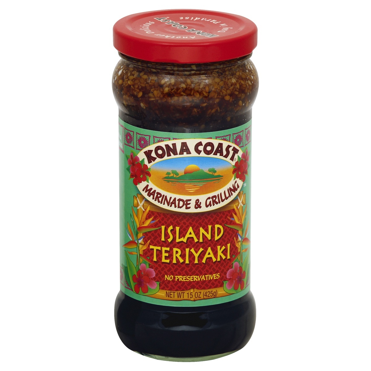 slide 1 of 1, Kona Coast Island Teriyaki Marinade & Grilling Sauce, 15 oz, 15 oz