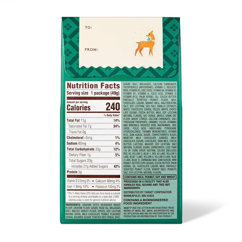 slide 3 of 3, Christmas Rudolph's Mix Indulgent Snack Mix Stocking Stuffer - 1.75oz - Favorite Day™, 1.75 oz