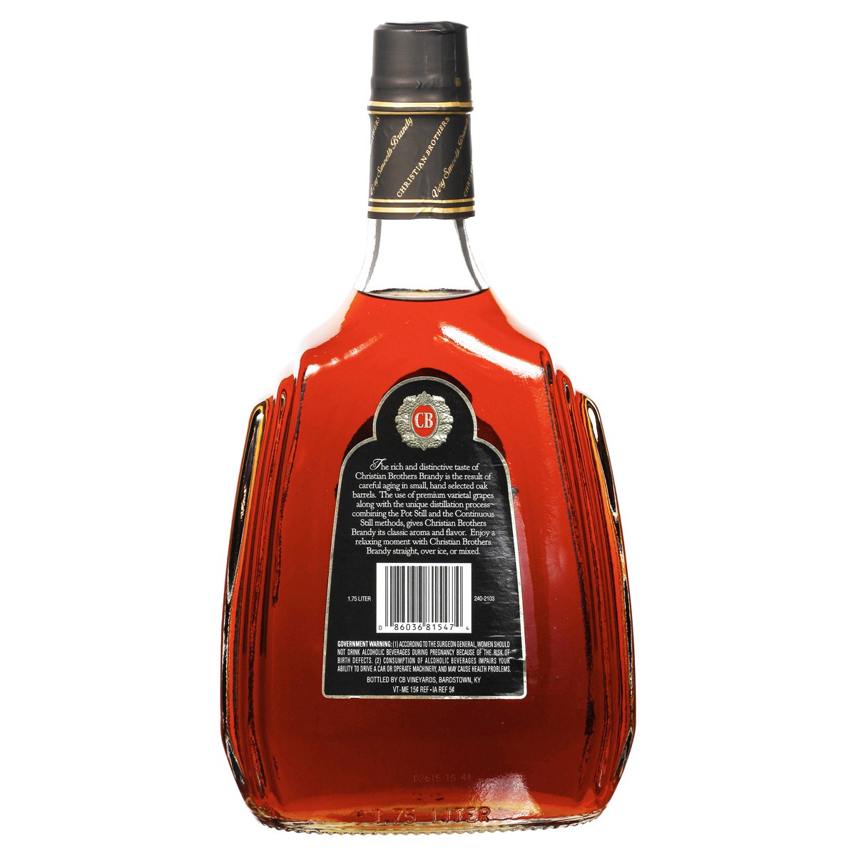 slide 2 of 2, Cb Vineyards The Christian Brothers Brandy Vs, 1.75 liter