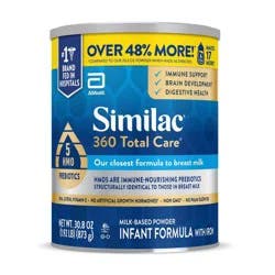 Similac 360 Total Care Non-GMO Infant Formula Powder - 30.8oz