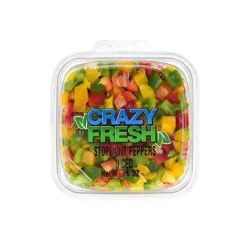Crazy Fresh Diced Stoplight Peppers - 6oz
