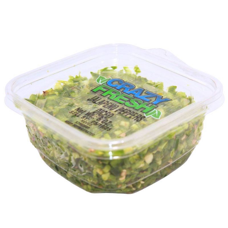 slide 3 of 7, Crazy Fresh Diced Jalapeno Pepper - 6oz, 6 oz