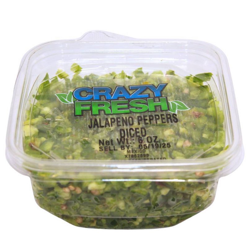 slide 7 of 7, Crazy Fresh Diced Jalapeno Pepper - 6oz, 6 oz