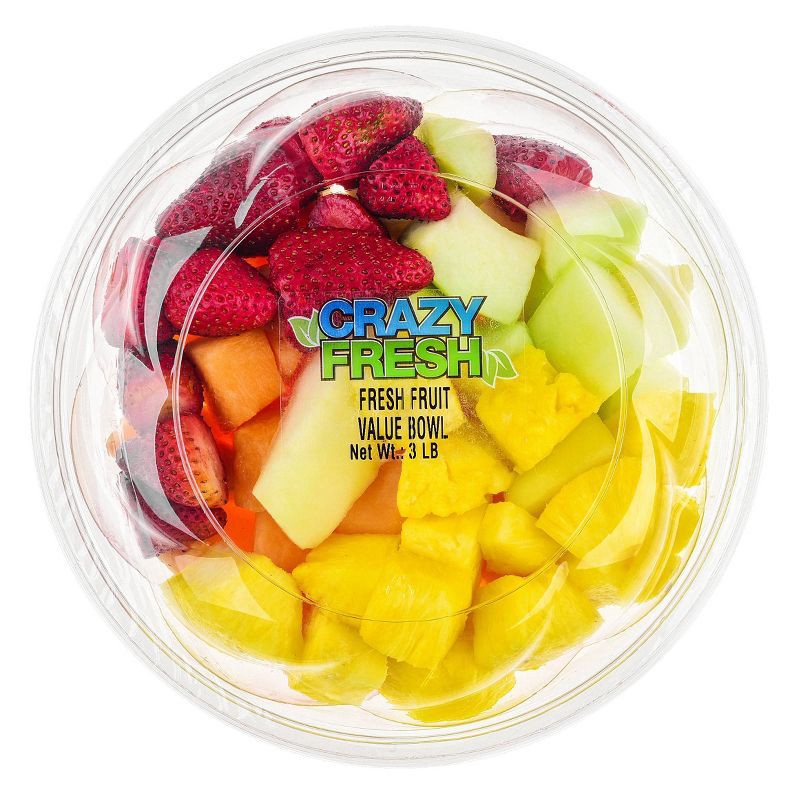 slide 1 of 3, Crazy Fresh Fresh Fruit Value Bowl - 3lb, 3 lb