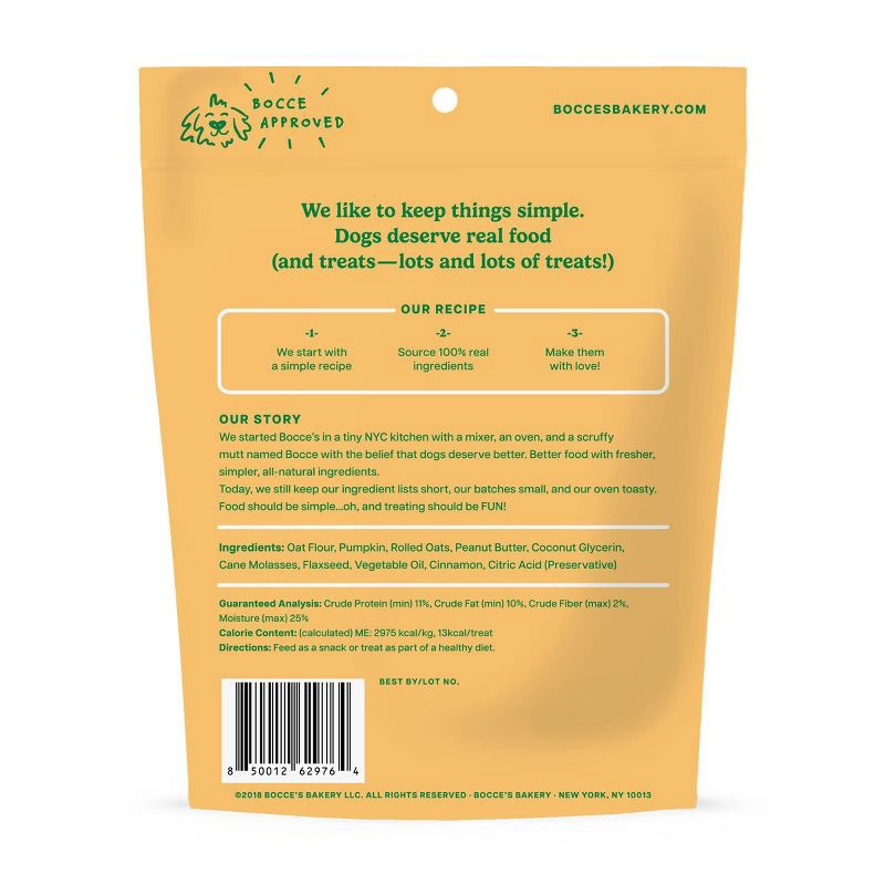 slide 2 of 3, Halloween Bocce's Bakery Pumpkin 'n Spice Soft & Chewy Dog Treats - 6oz, 6 oz