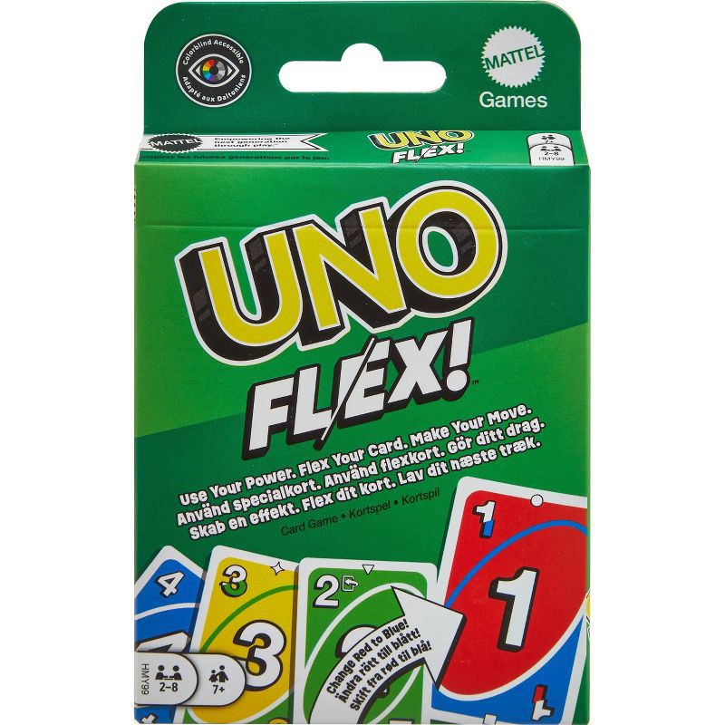 slide 1 of 6, UNO Flex Card Game, 1 ct