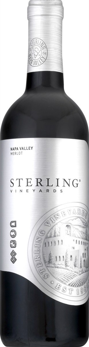 slide 7 of 9, Sterling Vineyards Sterling Merlot Wine, 750 ml