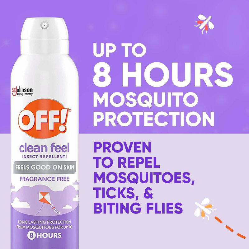 slide 4 of 13, OFF! Clean Feel Mosquito Repellent Bug Spray - 5oz, 5 oz