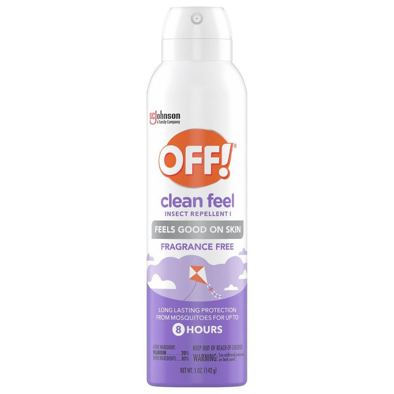 slide 11 of 14, OFF! Clean Feel Mosquito Repellent Picaridin DEET-free Bug Spray - 5oz, 5 oz