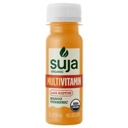 Suja Organic Multivitamin Shot with Biotin and Mango Turmeric, 2 fl oz